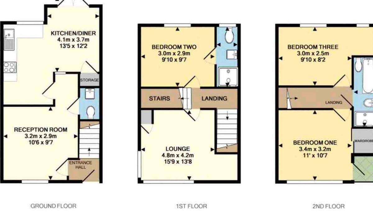 Comfortable 3-Storey House With Free Car Parking Manchester Exteriör bild
